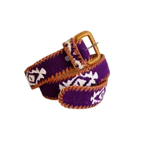 Rancho Belt - Purple & White