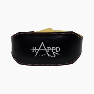 Rappd 6 inch Leather Weight Lifting Belt