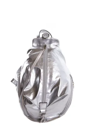 Rebecca Minkoff Silver Metallic Backpack