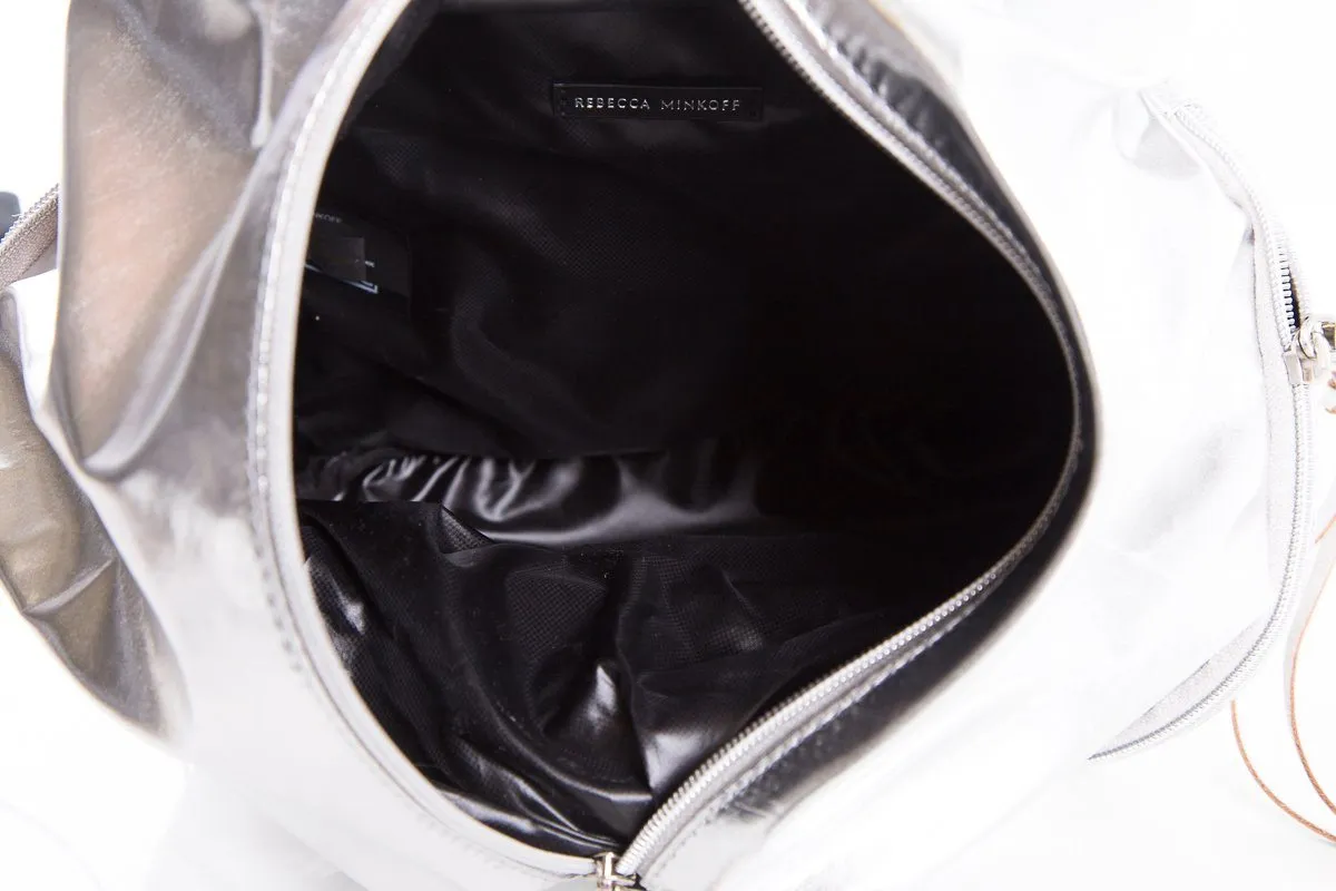 Rebecca Minkoff Silver Metallic Backpack