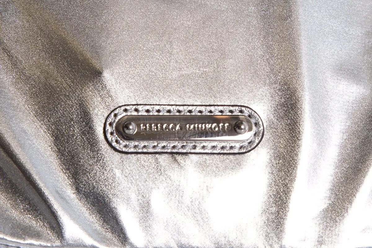 Rebecca Minkoff Silver Metallic Backpack