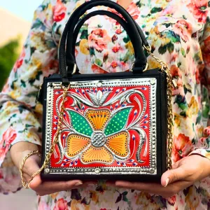 Red Cross Stitch Handbag