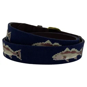Redfish Fishing Needlepoint Belt