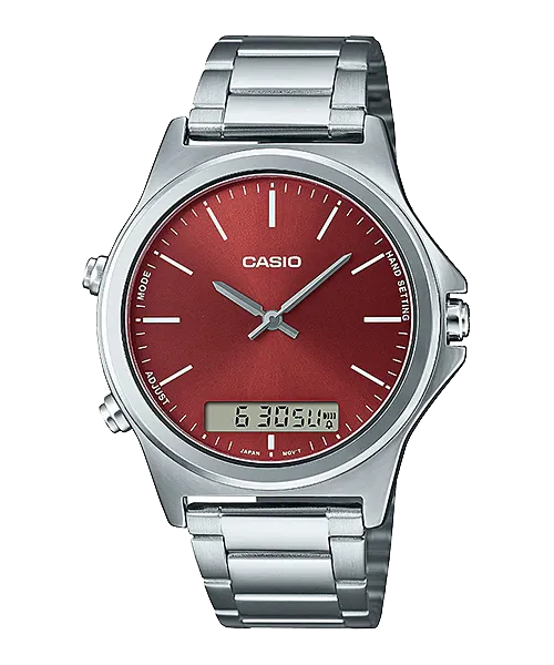 Reloj casual correa de Acero inoxidable MTP-VC01D-5E