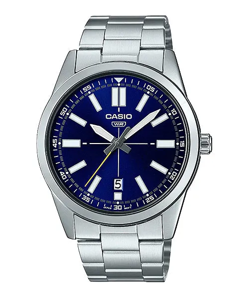 Reloj casual correa de Acero inoxidable MTP-VD02D-2E