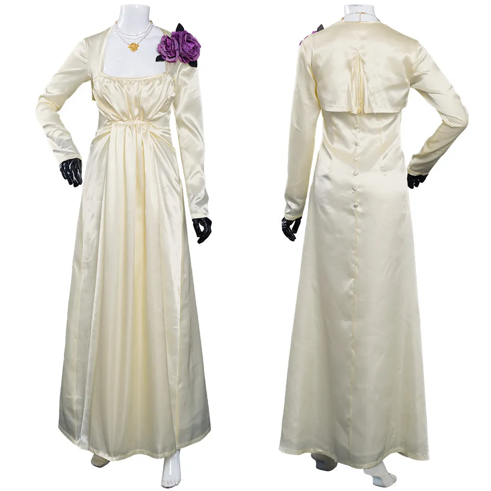 Resident Evil Village Halloween Carnival Suit Alcina Dimitrescu Cosplay Costume Outfits