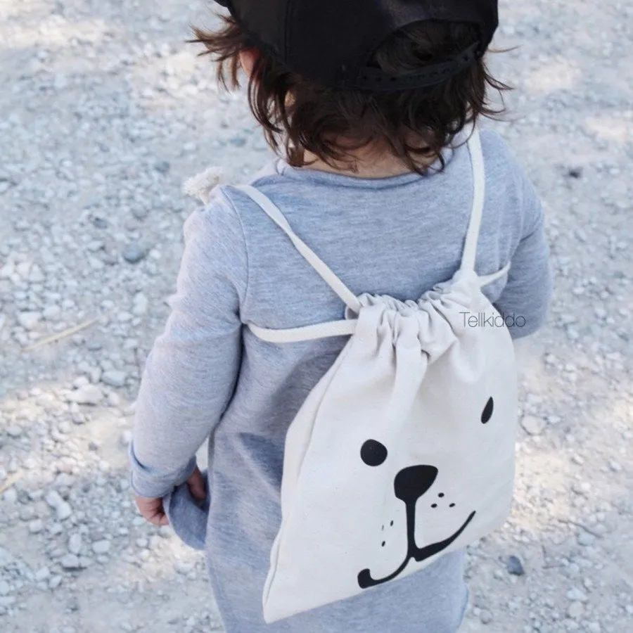 Reusable Bear Fabric Storage Bag (Small)