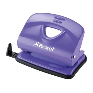 Rexel V220 2 Hole Metal 20 Sheet Punch Purple