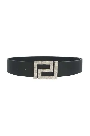 Rhinestone Pave Geo Shape Belt