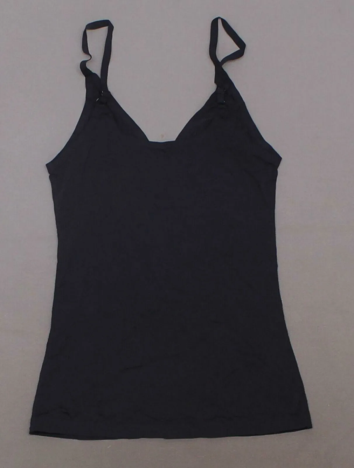 Rhonda Shear Women's Lightweight Everyday V Neck Camisole Black Small