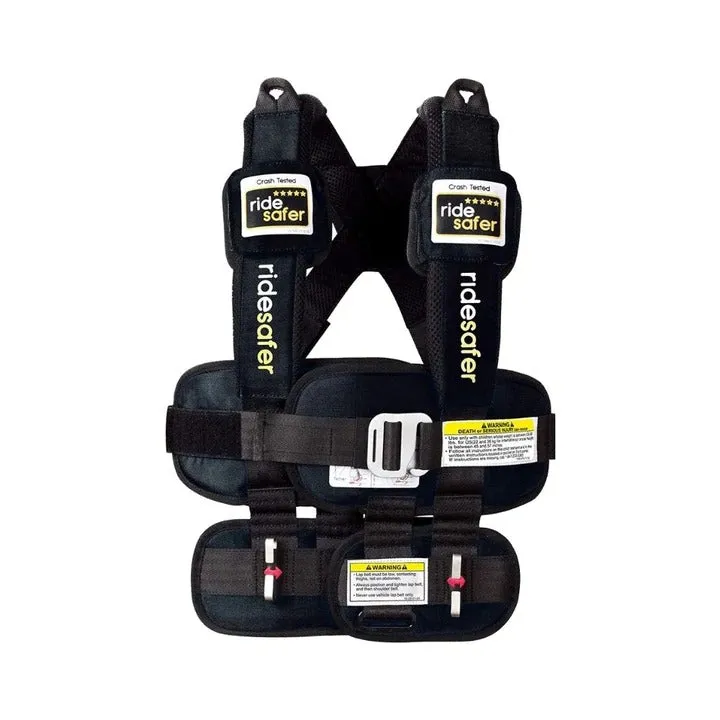 RideSafer Delight Wearable Safety Restraint - Black - Small (10 year local warranty)
