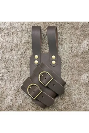 Right Leg Brown Sheath Strap