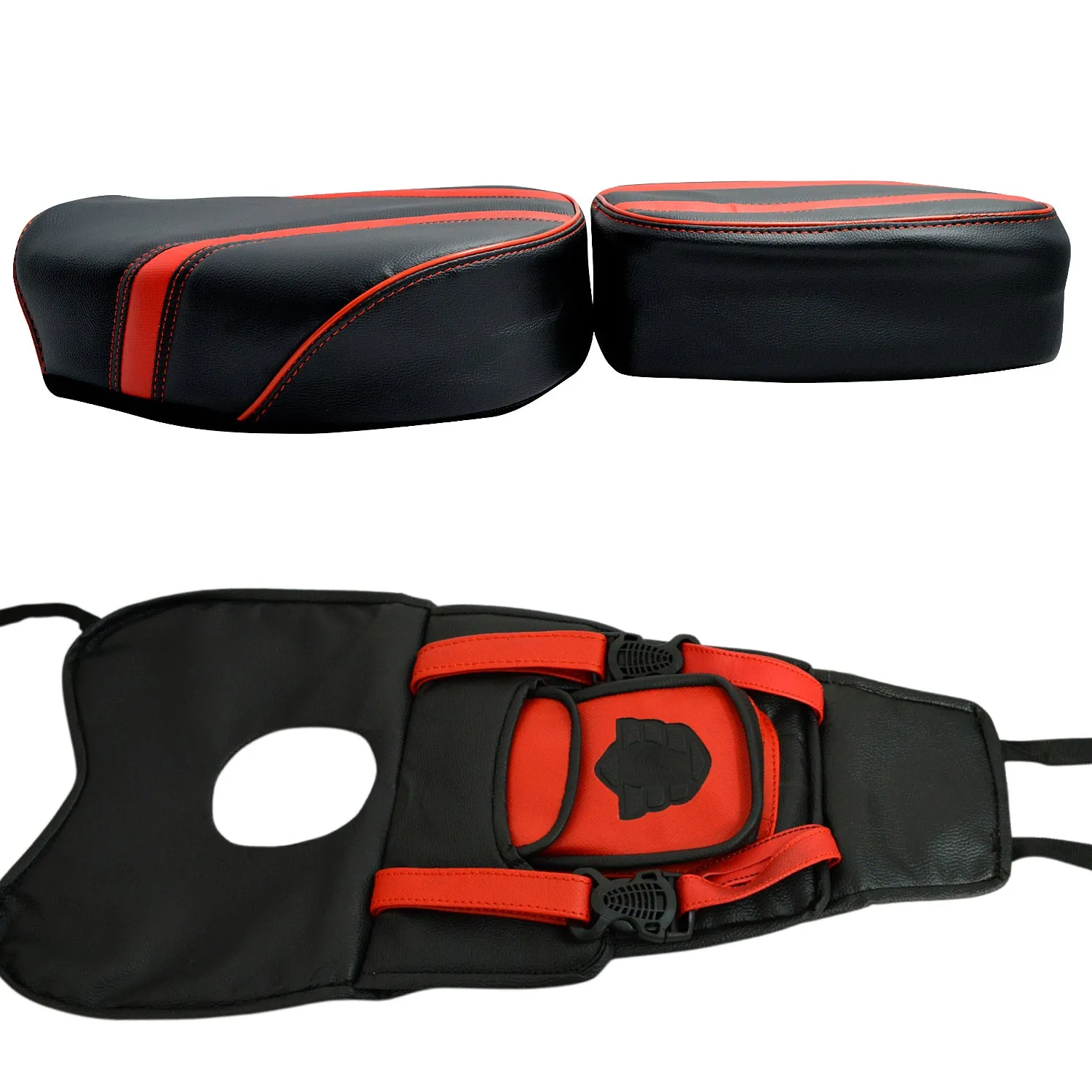 R.J.VON Seat Cover Designer Black/Red