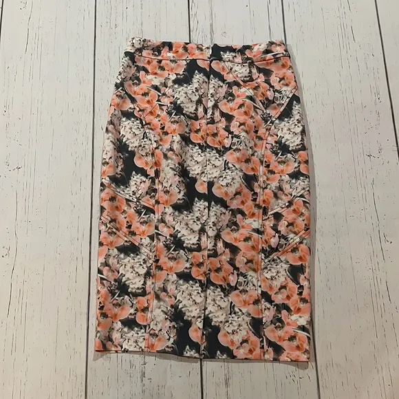 Robert Rodriguez pink floral casual skirt