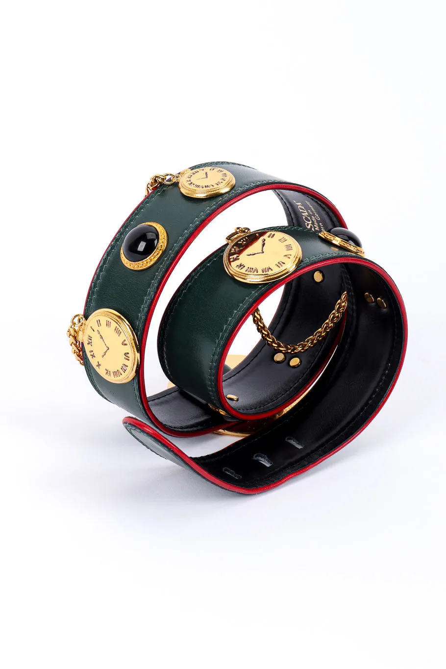 Roman Clock Leather Belt