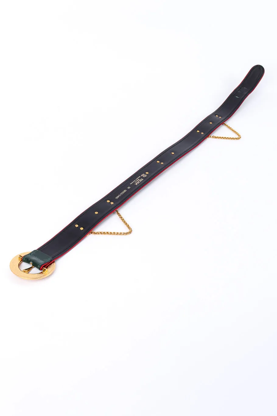 Roman Clock Leather Belt