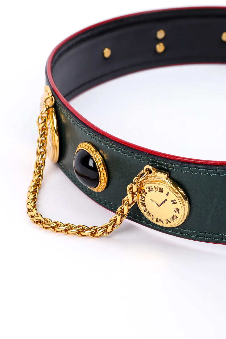 Roman Clock Leather Belt