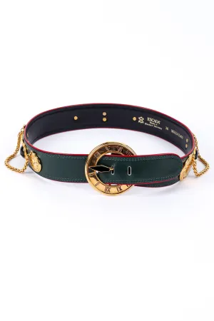 Roman Clock Leather Belt