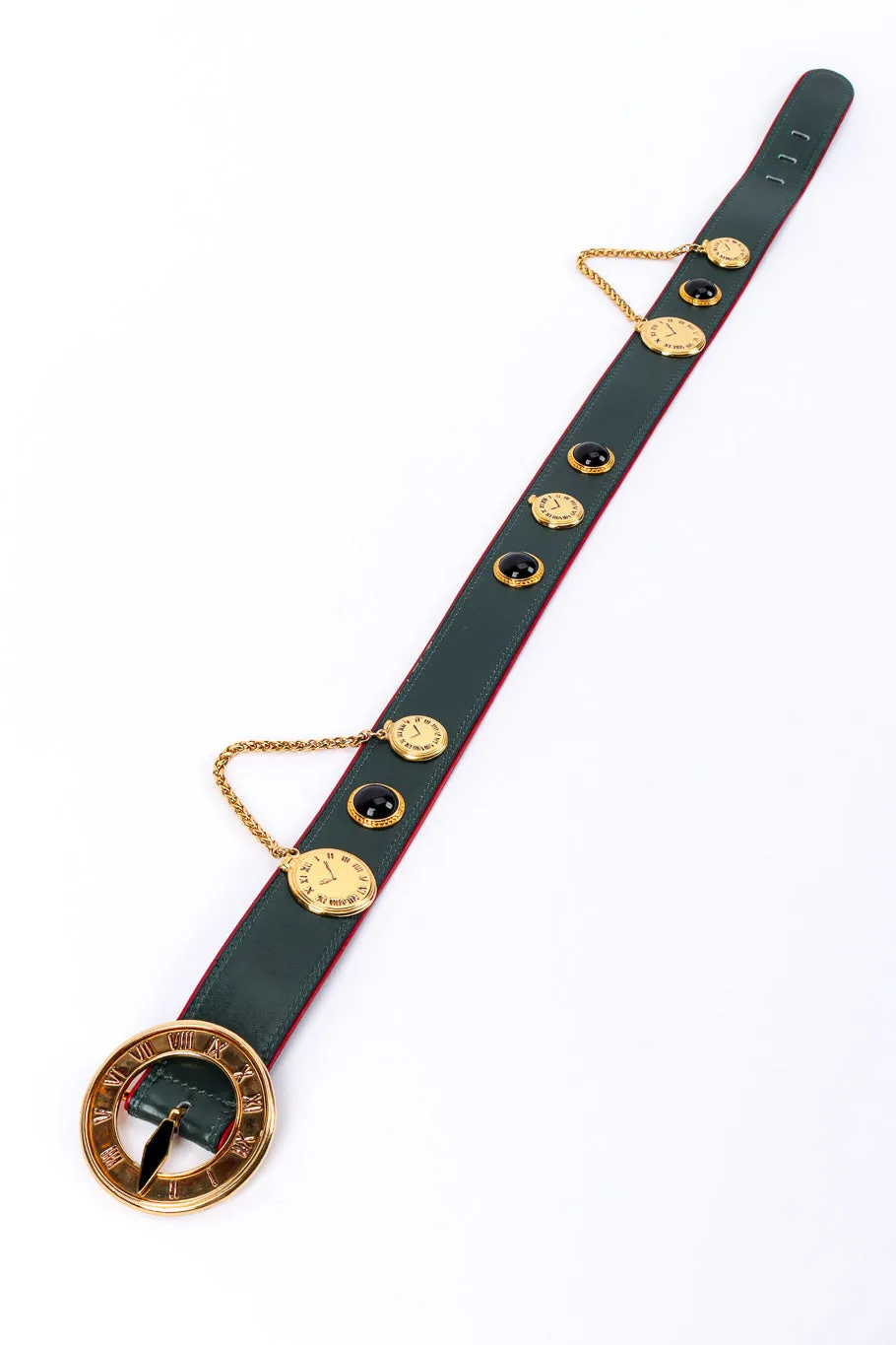 Roman Clock Leather Belt