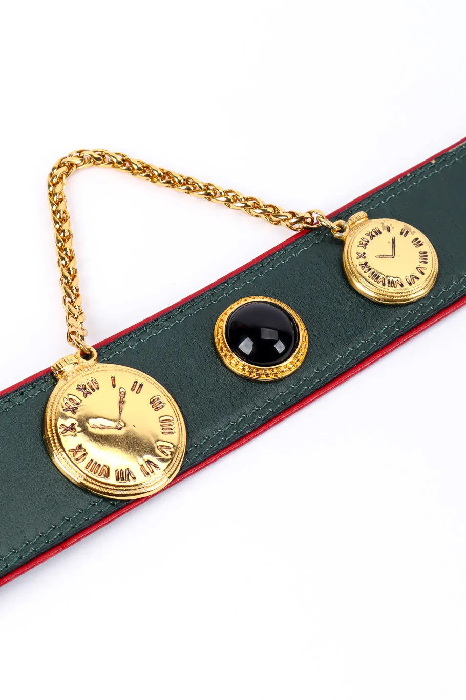Roman Clock Leather Belt