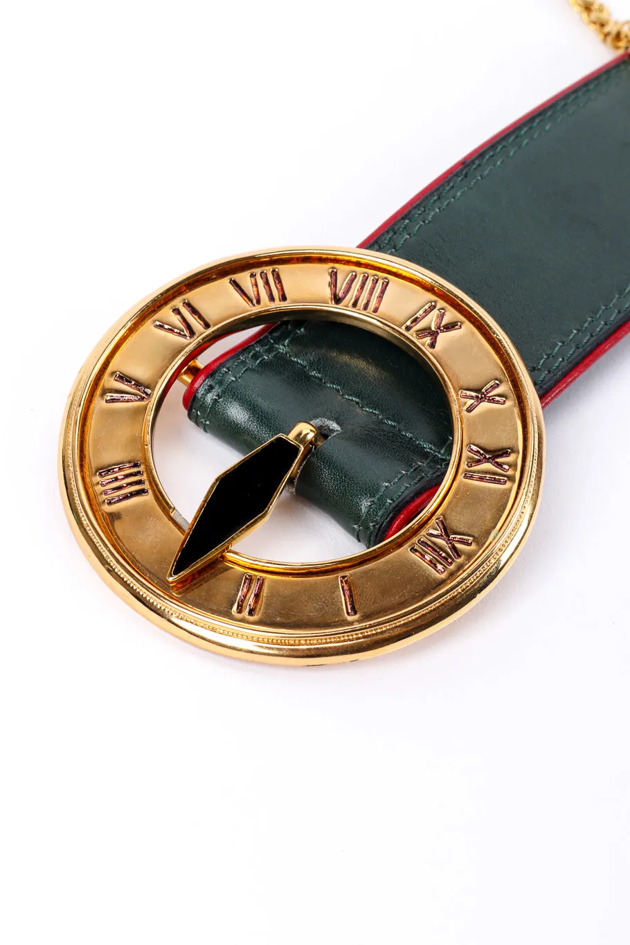 Roman Clock Leather Belt