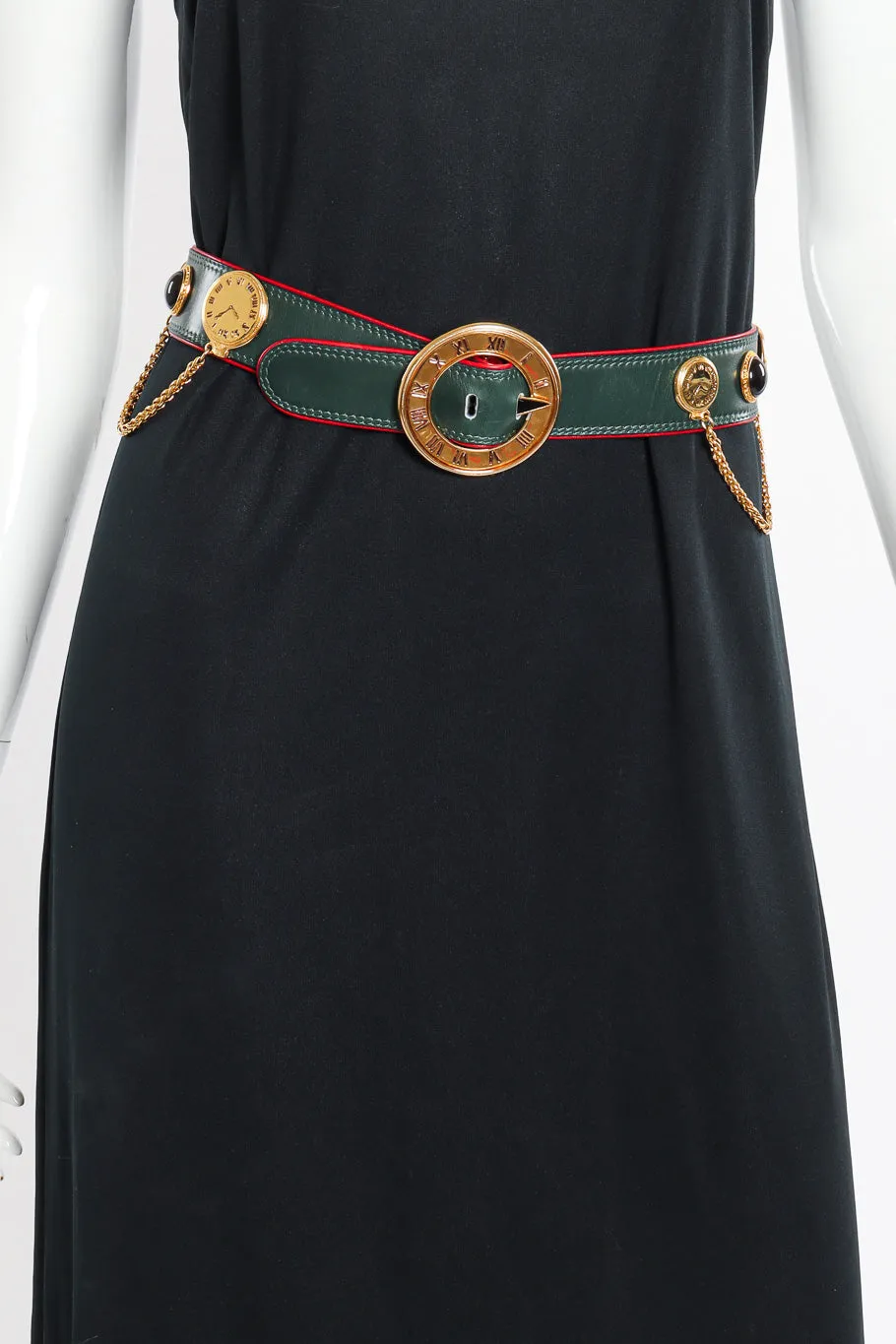 Roman Clock Leather Belt