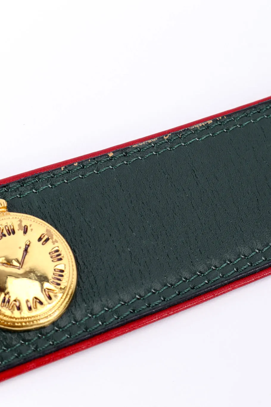 Roman Clock Leather Belt