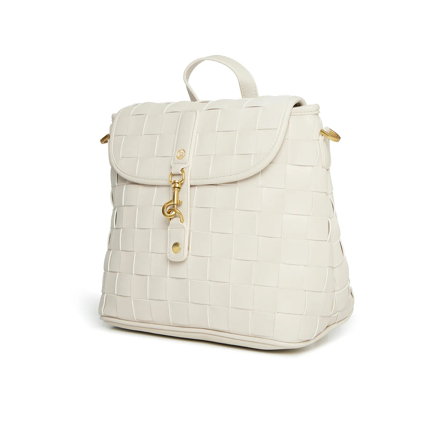 Rosie White Mini Vegan Backpack