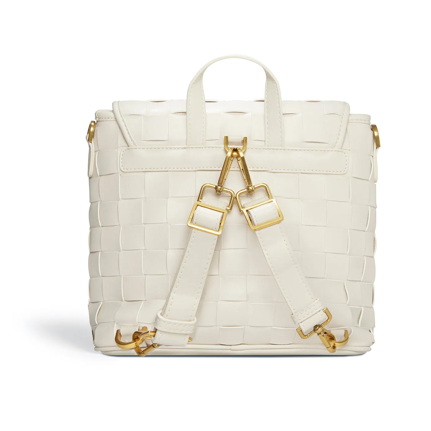 Rosie White Mini Vegan Backpack