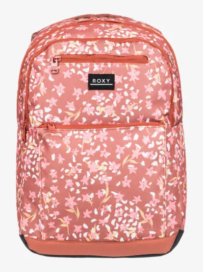 Roxy “Here You Are” Floral/Leaves Print Backpack