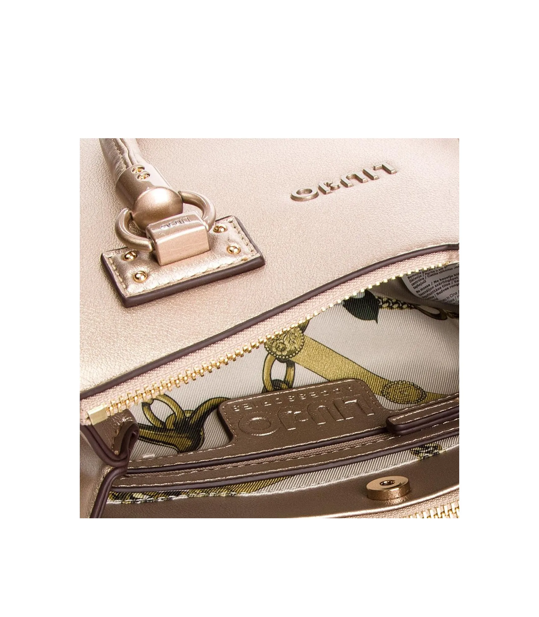 S Satchel Zip - Gold