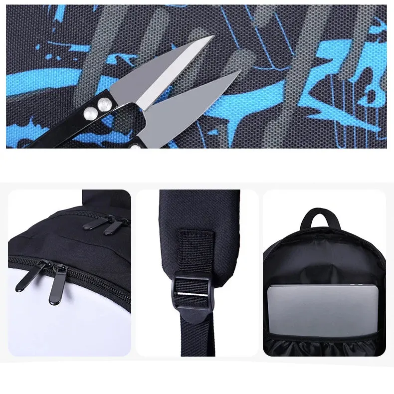 Sanrio Kuromi's Ultimate Style Trio: Backpack, Shoulder Bag & Pencil Case Bundle