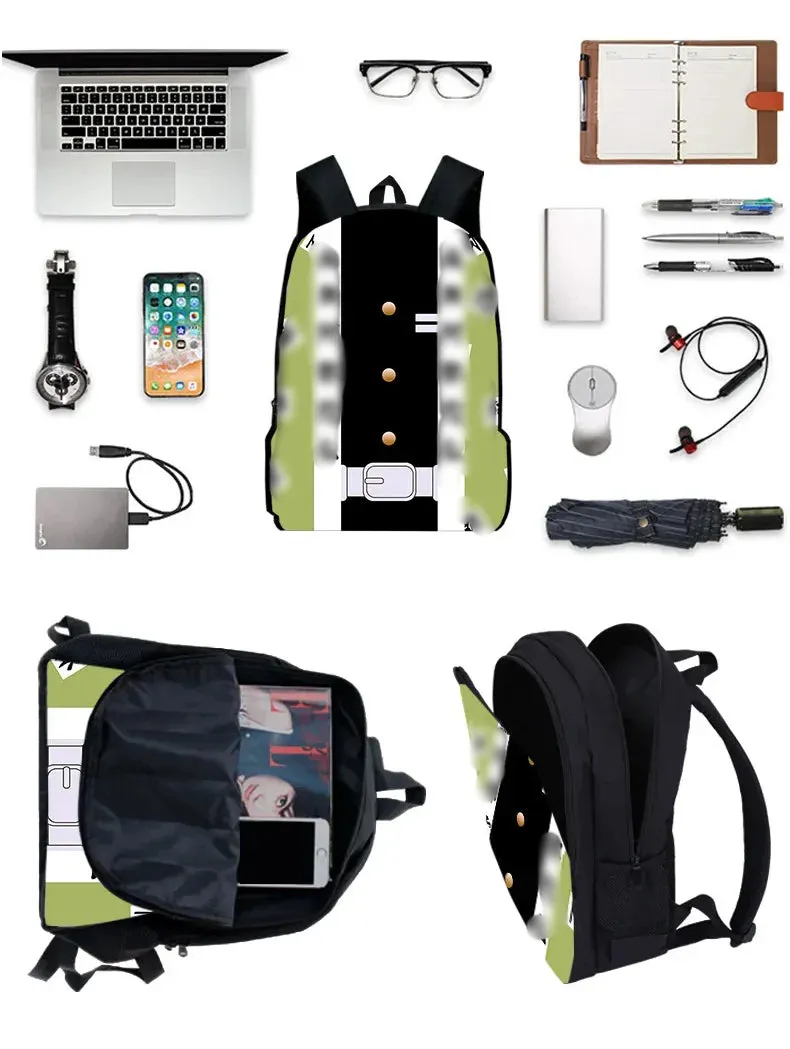 Sanrio Kuromi's Ultimate Style Trio: Backpack, Shoulder Bag & Pencil Case Bundle