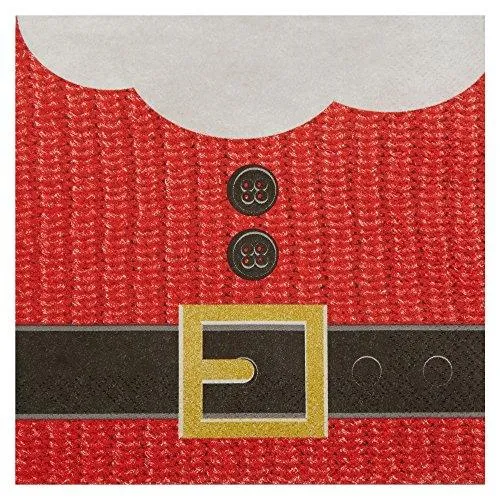 Santa Suit Christmas Paper Luncheon Napkins