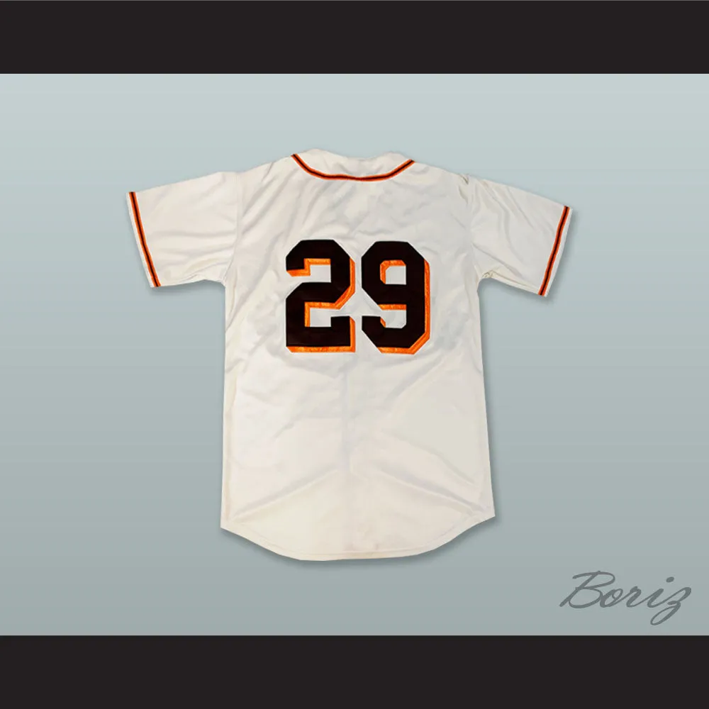Satchel Paige 29 St Louis Browns White Button Down Baseball Jersey