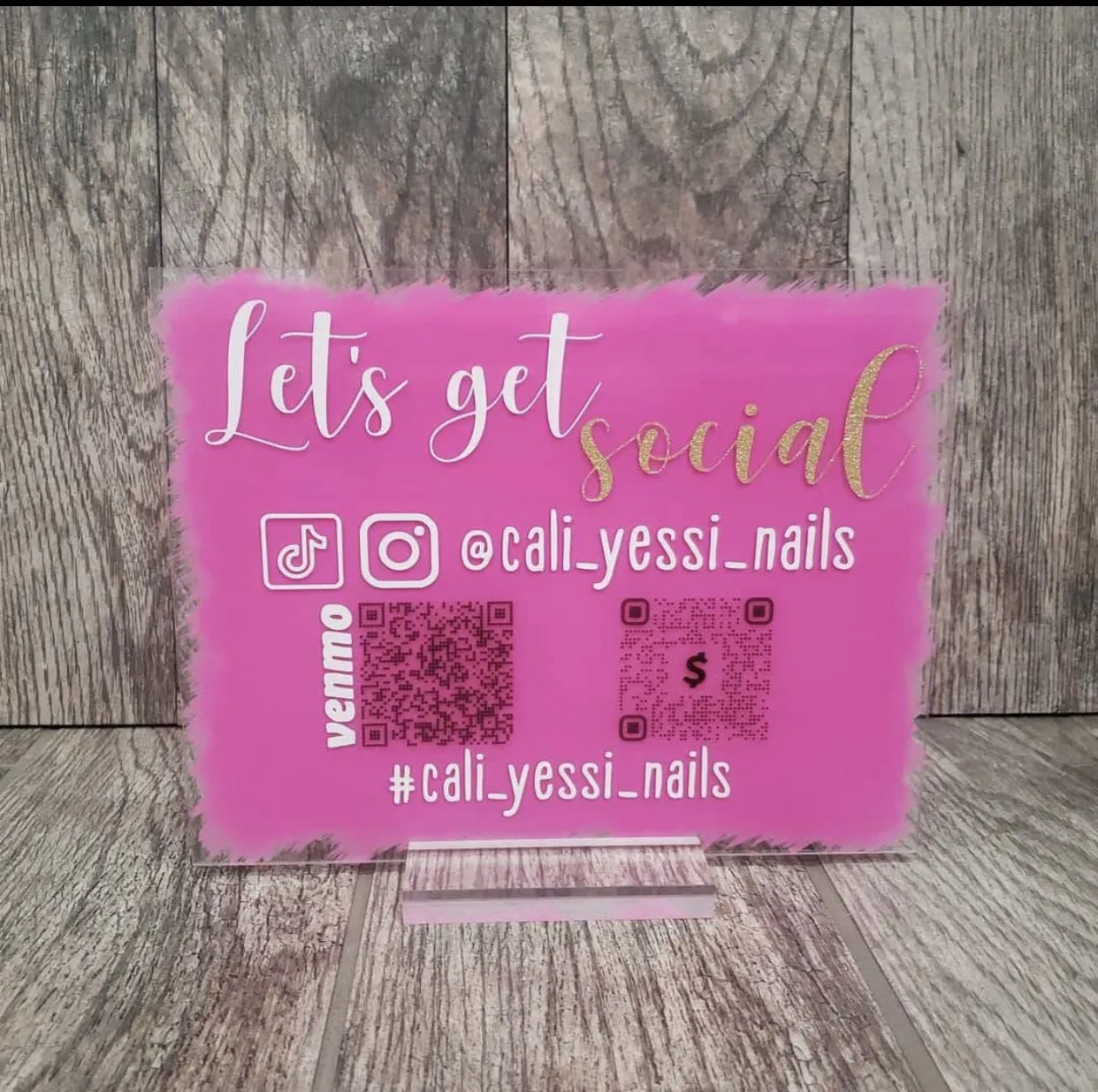 Scan To Pay Sign (acrylic)