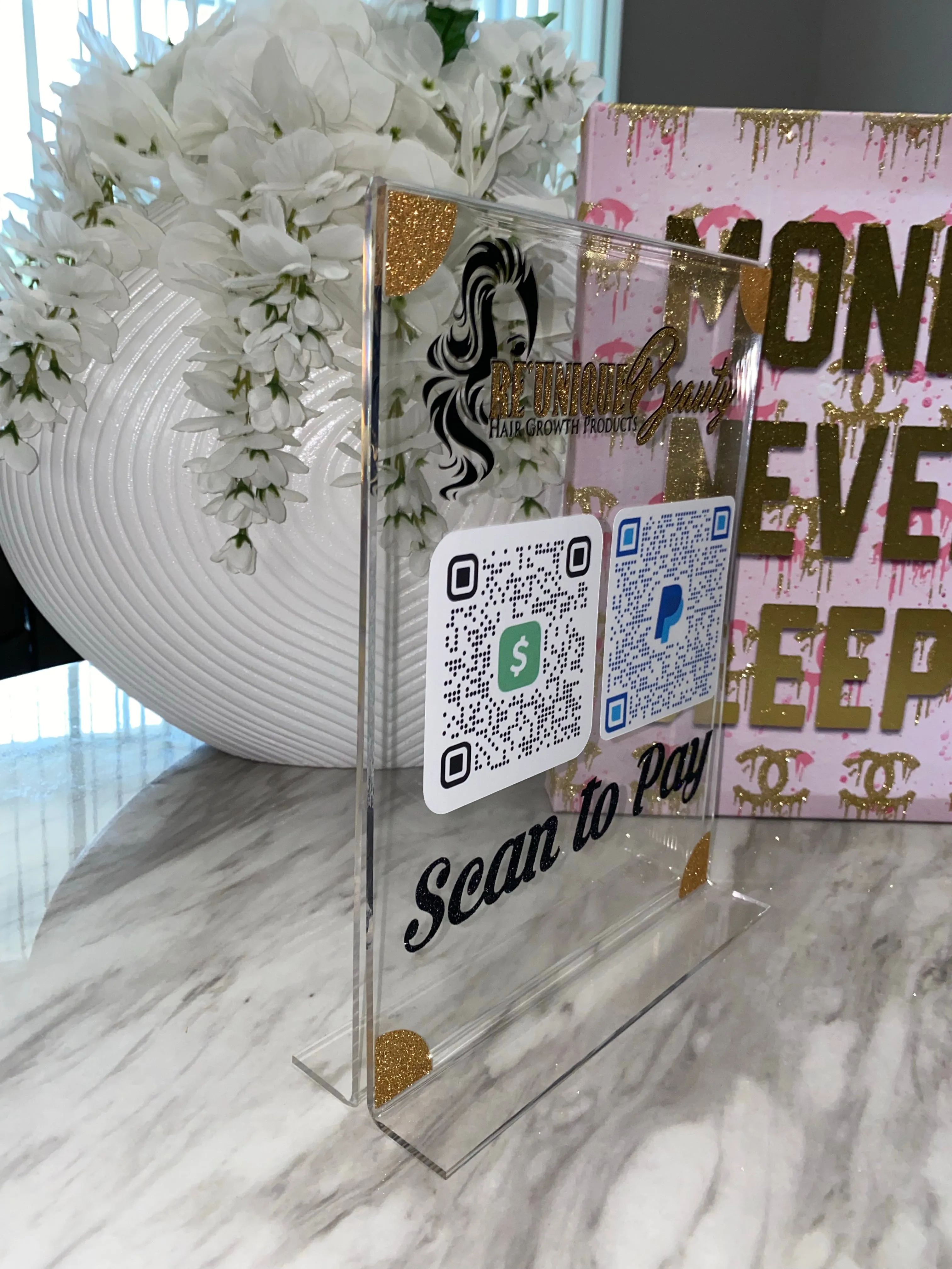 Scan To Pay Sign (acrylic)