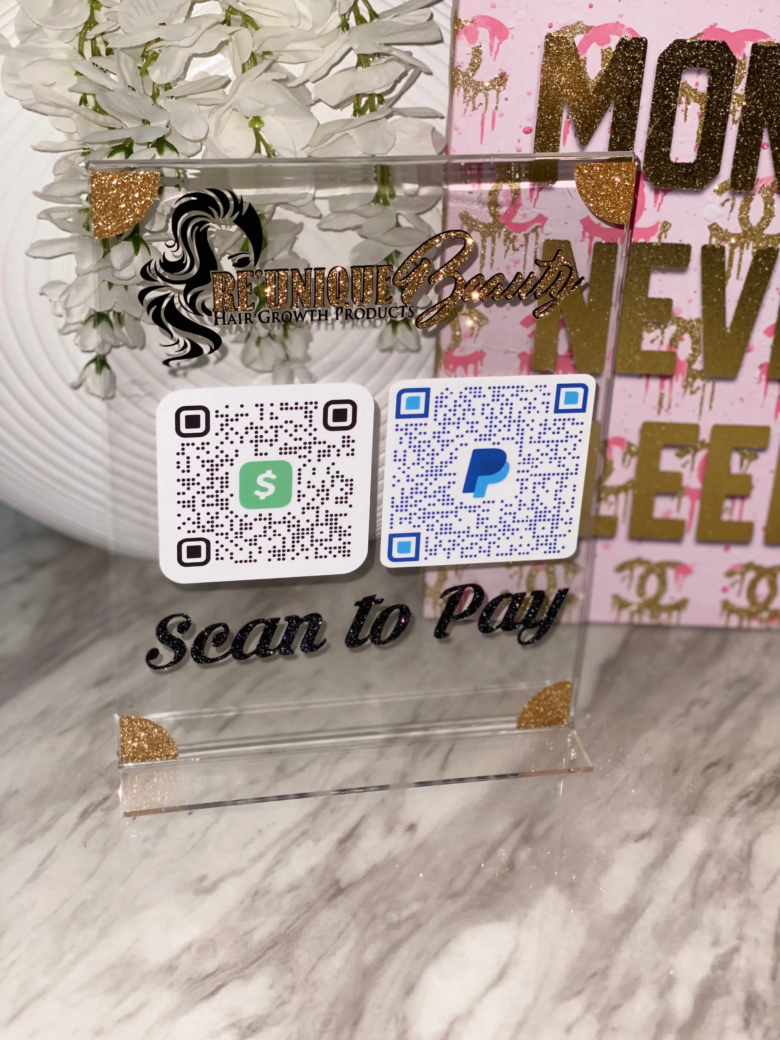 Scan To Pay Sign (acrylic)