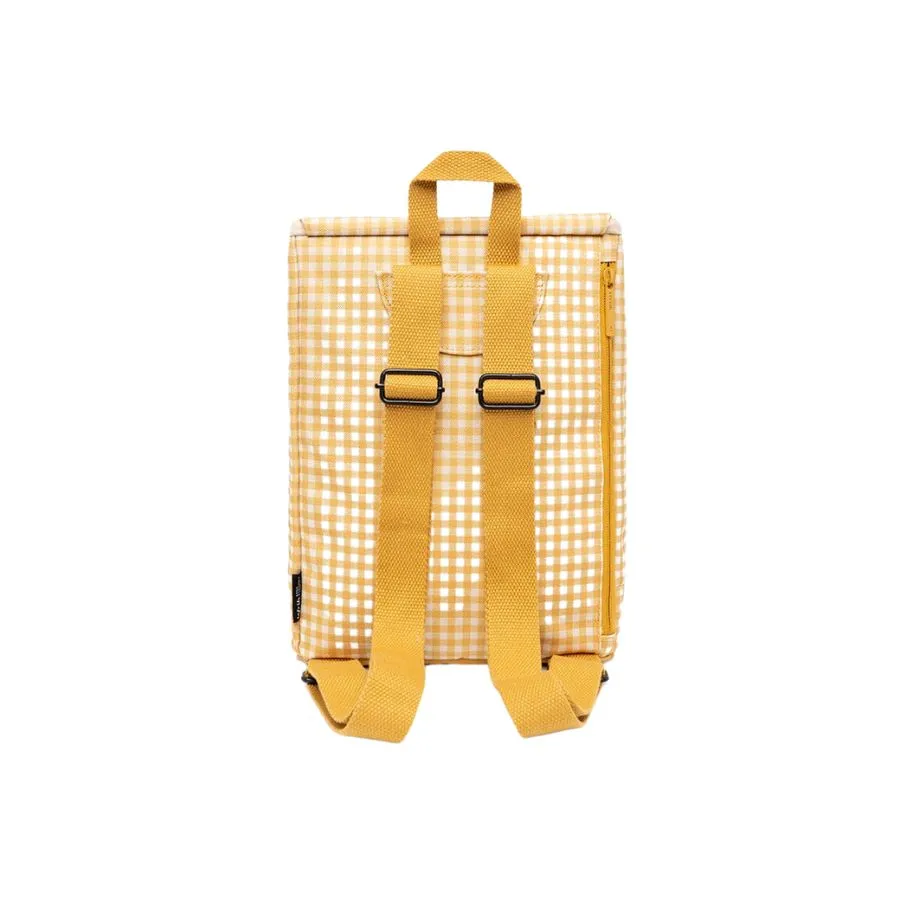Scout Mini Backpack Mustard Check by Lefrik