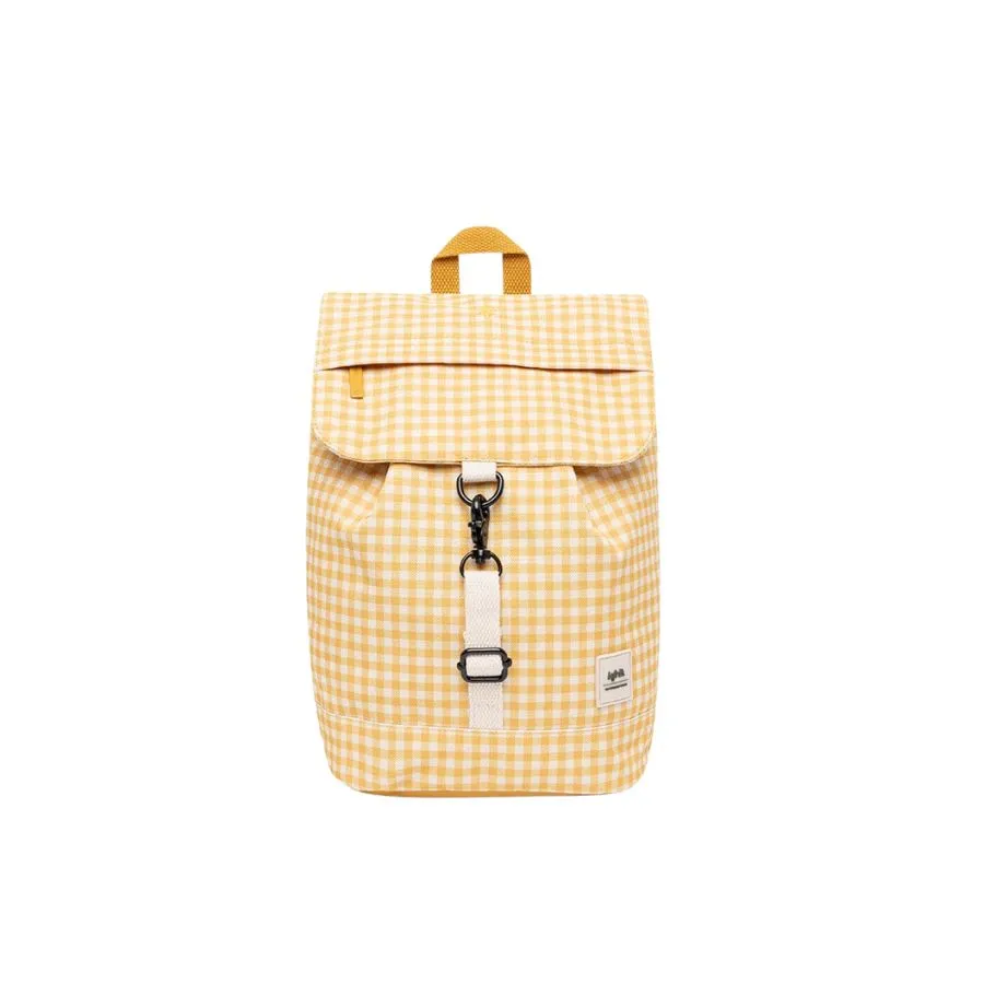 Scout Mini Backpack Mustard Check by Lefrik