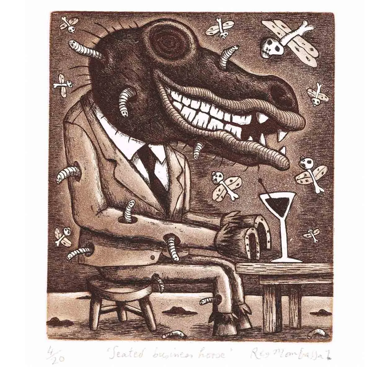 Seated Business Horse
