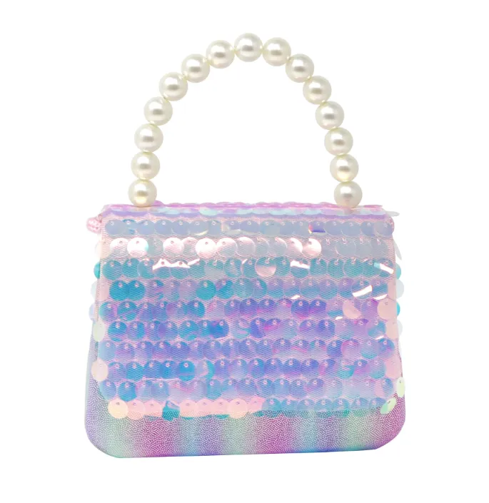 Shimmering Mermaid Sequin Hard Handbag