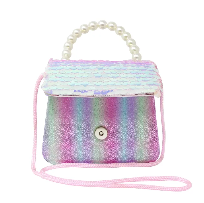 Shimmering Mermaid Sequin Hard Handbag