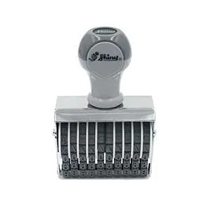 Shiny 10 Band Number Stamp 5mm N310