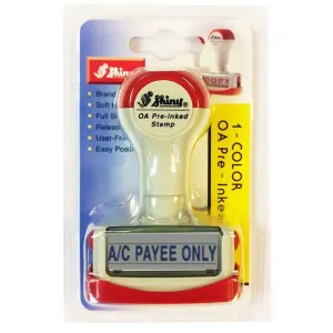 Shiny OA Pre Inked Stamp A/C Payee Only NA08