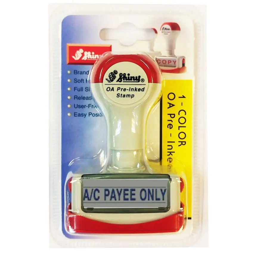 Shiny OA Pre Inked Stamp A/C Payee Only NA08
