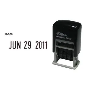 Shiny Self Inking Mini Date Stamp S-300