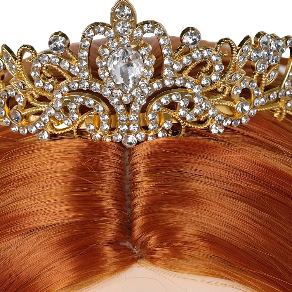 Shrek Fiona Cosplay Wig Headband Heat Resistant Synthetic Hair Carnival Halloween Party Props