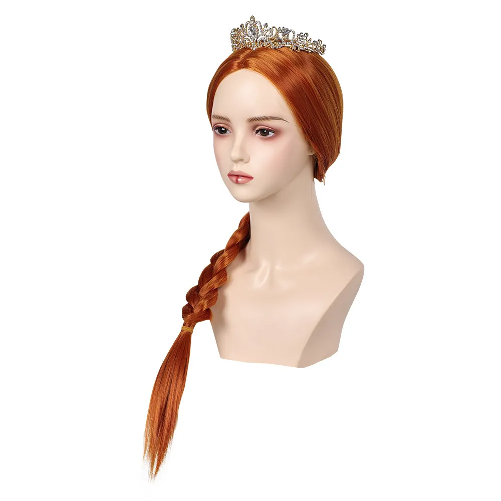 Shrek Fiona Cosplay Wig Headband Heat Resistant Synthetic Hair Carnival Halloween Party Props
