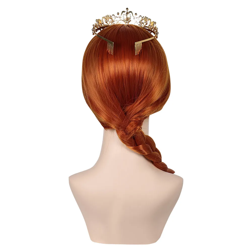 Shrek Fiona Cosplay Wig Headband Heat Resistant Synthetic Hair Carnival Halloween Party Props